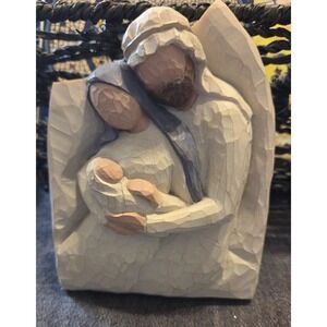 VTG 2002 Willow Tree Nativity Holy Family "A Child Is Born" Wall Plaque Hanging